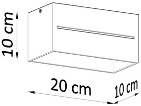 Sollux SL.0383 - Plafoniera LOBO 2xG9/40W/230V bianco
