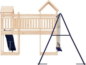 Set da Gioco da Esterno in Legno Massello di Pino