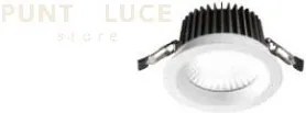 Rex faretto da incasso led 4000k 1700lm 20w ip20 bianco d.12,7cm