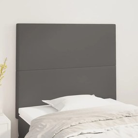 Testiera 2 Pz Grigio 90x5x78/88 Cm İn Similpelle /