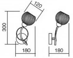 Redo 02-793 - Applique ANNE 1xE14/28W/230V