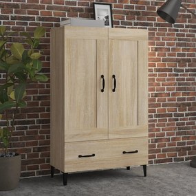 Credenza Rovere Sonoma 70x31x115 Cm İn Legno Multistrato /