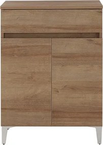 Base a terra Revital, due ante e un cassetto, L60 XH83,5 cm, rovere