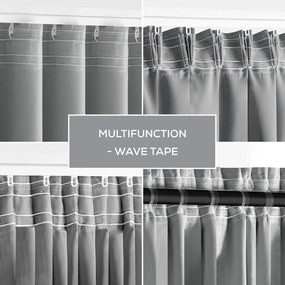 Tenda termoisolante/parzialmente oscurante grigia 140x245 cm Kierra – Restilo