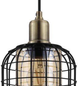 Eglo 43499 - Lampadario su corda CHISLE 3xE27/40W/230V