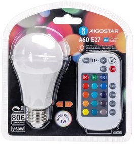Lampadina LED RGBW dimmerabile E27/8W/230V 3000K - Aigostar