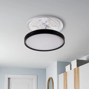 Plafoniera LED Rotonda 18W Ø350mm, CCT Bianco Variabile, IP20 - Nera Colore Bianco Variabile CCT