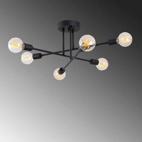 Apparecchio da soffitto nero Flower - Opviq lights