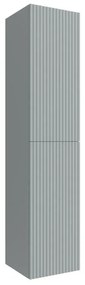 Colonna bagno sospesa 160cm in azzurro polvere a 2 ante Nara