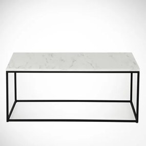 Tavolino MARMO 43x95 cm nero/bianco