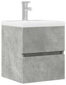 Mobile Lavabo Grigio Cemento 41x38,5x45 Cm İn Legno Multistrato /