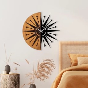 Orologio da parete diametro 56 cm 1xAA legno/metallo