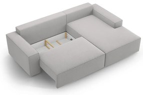 Divano letto angolare grigio chiaro (angolo destro) Jodie - Micadoni Home