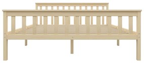Giroletto legno chiaro in legno massello di pino 160x200 cm