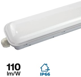 Plafoniera LED Stagna 150cm 50W 5.500lm (110lm/W) con driver Osram Colore Bianco Freddo 5.700K