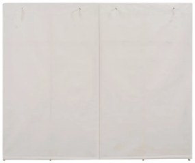 Armadio bianco 200x40x170 cm in tessuto