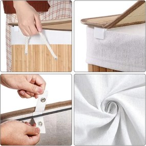 Cesto porta biancheria GUS marrone