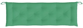 Cuscino per Panca Verde 150x50x7 cm in Tessuto Oxford