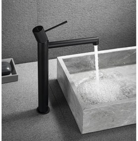 Sapho - Miscelatore per lavabo SOLARIS 32 cm nero opaco