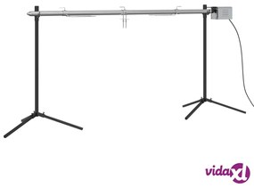 vidaXL Griglia Automatica con Motore Acciaio Inox 150x46,5x82,5cm