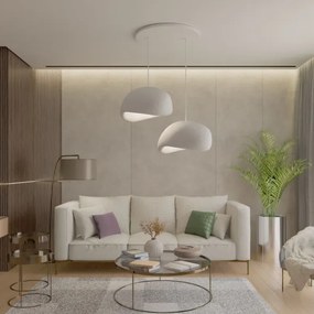 Brilagi - Lampadario sospeso su cavo WABI SABI 2xE27/40W/230V, bianco