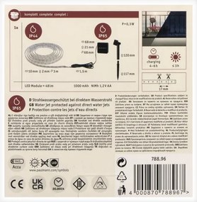 Paulmann 78896 - LED/0,3W IP44 Striscia solare 3m 1,2V 1000 mAh