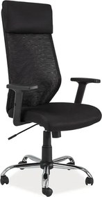 Sedia da ufficio Q-211 nera – 65×51×112 cm