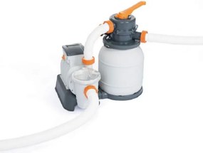 Bestway - 58497 pompa filtrante a sabbia 5678 l/h per piscine da 1100 a 42000 l incluso adattatore 3,2 cm