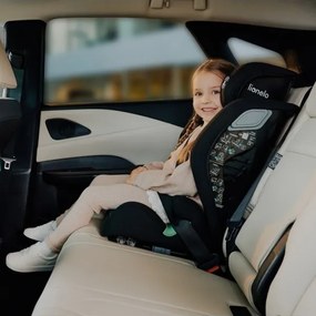 Lionelo - Seggiolino auto IGO i-Size 100-150 cm Nero Carbonio
