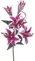 Set 3 Rami Artificiali Lilium Composto da 5 Fiori H 100 cm