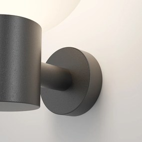 Lampada Da Parete Moderna Per Esterno Alluminio Nero 1 Luce E27 60W Ip54