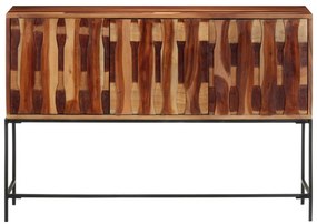 Credenza 110x28x76 cm in legno massello di acacia