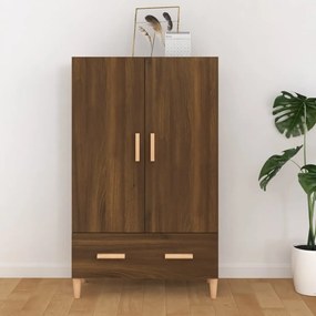 Credenza Rovere Marrone 70x31x115 Cm İn Legno Multistrato /