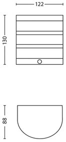 Philips 17315/47/16- Applique a LED  da esterno con sensore 1xLED/3W IP44