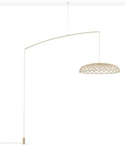 Flos Skynest Motion F6394017 lampada a sospensione a luce diffusa led con microrete di poliestere almond