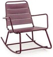 Sedia a dondolo bordeaux bizzotto lillian