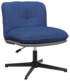 Sedia Da Ufficio Girevole Blu İn Tessuto /