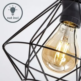 Plafoniera 1xE27/40W/230V nera