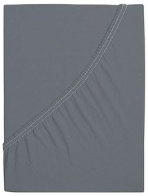 Lenzuolo elasticizzato grigio scuro 120x200 cm - B.E.S.