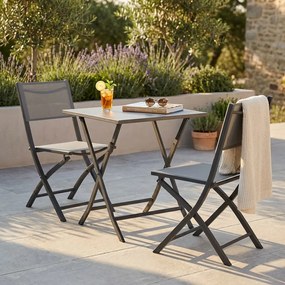 GAJA - sedia da giardino in alluminio e textilene pieghevole salvaspazio