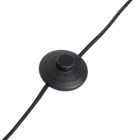 Lampada da terra retrò gialla con bronzo - Milou