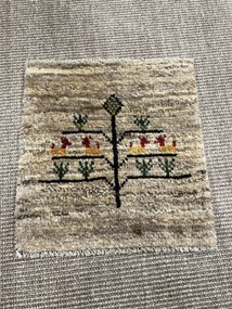 Gabbeh Tappeto persiano 40 x 40 Grigio (Iran) Annodato A Mano