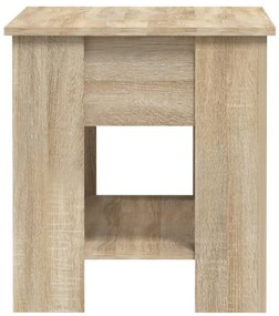 Tavolino da salotto rovere sonoma 101x49x52cm legno multistrato