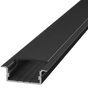 Profilo Incasso per Doppia Striscia LED 1m e 2m - NERO Selezionare la lunghezza Profilo 2 metro