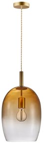 Nordlux - Lampada a sospensione con cavo UMA 1xE27/40W/230V Ø 23 cm marrone/fumé