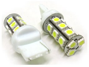 Lampada Led T20 W21W 7440 18 Smd Bianco Luci Frecce Retromarcia 12V