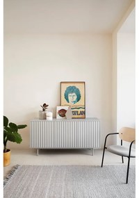 Cassettiera bassa grigia 159x80 cm Sierra - Teulat