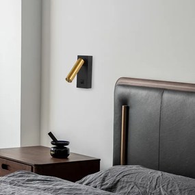 Brilagi - Luce Spot da parete a LED MAYA LED/3W/230V 4000K nero/oro