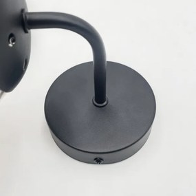 Brilagi - Lampada da parete MALIVA 1xE14/15W/230V nero/fumé