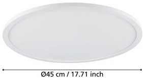 Eglo 900758-Plafoniera LED dimmerabile SARSINA-Z 33,5W/230V diametro 45 cm bianco